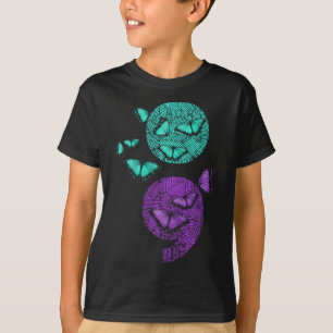 Psychische Gesundheit Suizidbewusstsein Semicolon T-Shirt