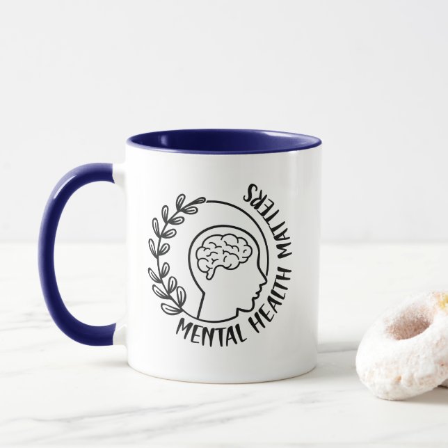 Psychische Gesundheit Tasse (Mit Donut)