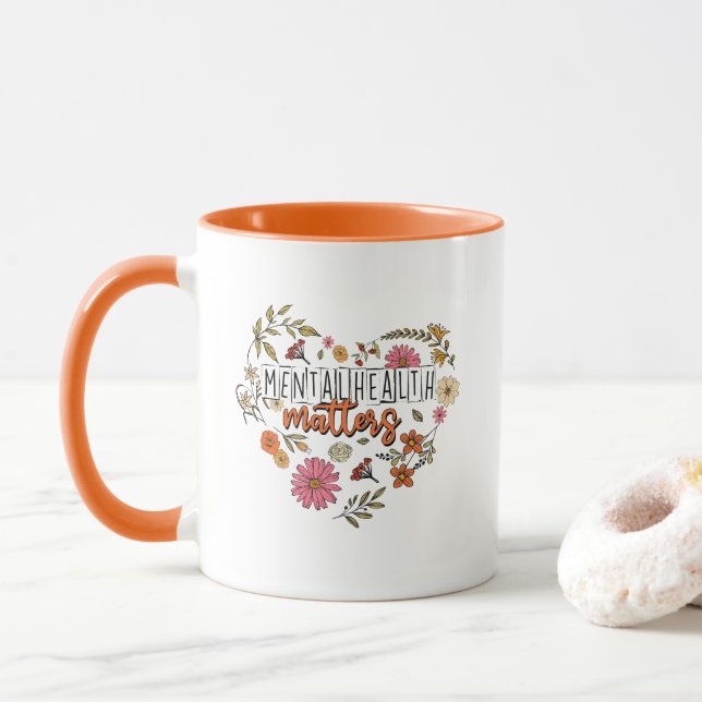 Psychische Gesundheit Tasse (Mit Donut)