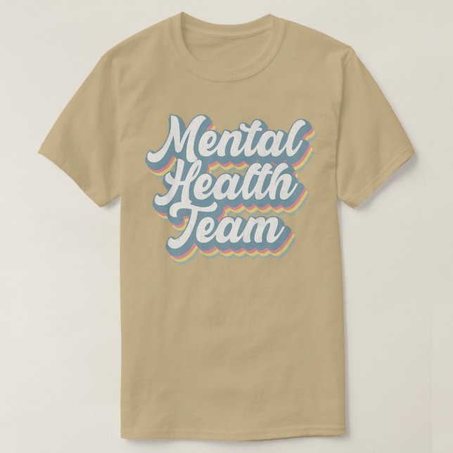 Psychische Gesundheit Team Sensibilisierung Monat  T-Shirt (Design vorne)