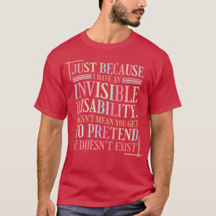 Psychische Gesundheit Unsichtbare Behinderungen 43 T-Shirt