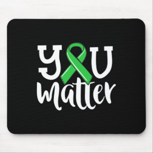 Psychische Gesundheit von Frauen Ihr Problem grüne Mousepad