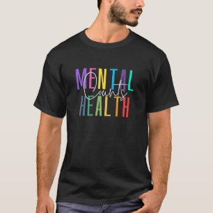 Psychische Gesundheit zählt mutige Typografie T-Shirt