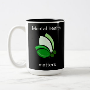 Psychische Gesundheit zählt Zweifarbige Tasse
