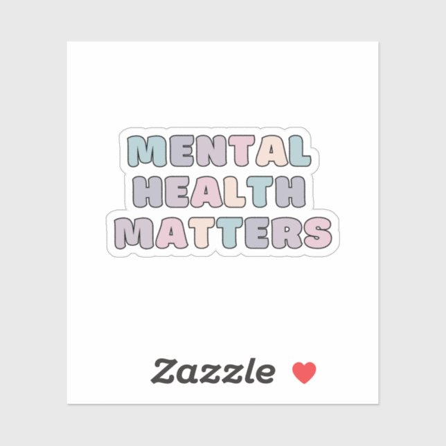 Psychische Gesundheit | Zitat Koni Französisch Gra Aufkleber (Blatt)