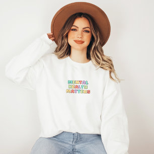 Psychische Gesundheit Zitat Koni Peach Candy Sweatshirt