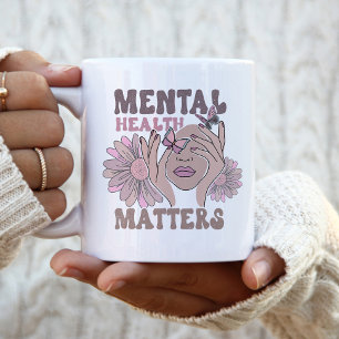 Psychische Gesundheit Zweifarbige Tasse