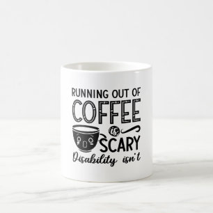Psychische Gesundheitsängste, die Beängstigend aus Kaffeetasse