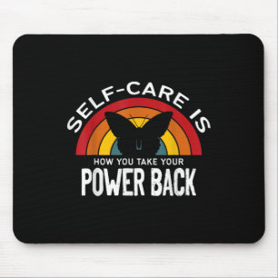 Psychische Gesundheitsbewusstsein Selbstversorgung Mousepad