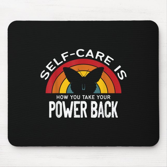 Psychische Gesundheitsbewusstsein Selbstversorgung Mousepad (Vorne)