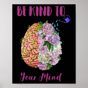 Psychische Gesundheitsbewusstsein und Selbstfürsor Poster