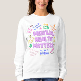 Psychische Gesundheitsfragen Doodle Positive Vibe Sweatshirt