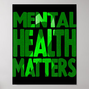 Psychische Gesundheitsfragen Mai ist Mental Health Poster