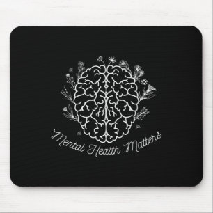 Psychische Gesundheitsfragen verschenken menschlic Mousepad