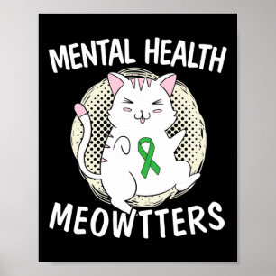 Psychische Gesundheitsinstrumente Katzenjammer bee Poster