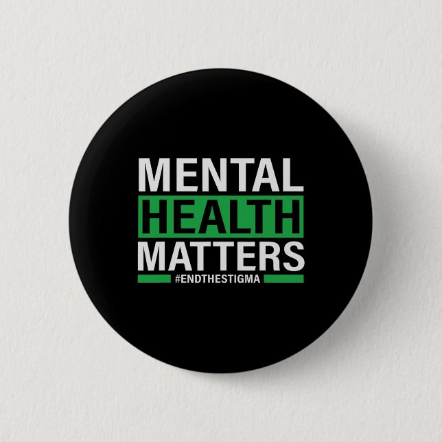 Psychische Gesundheitsprobleme beenden das Stigma  Button (Vorderseite)