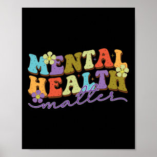 Psychische Gesundheitsprobleme beenden das Stigma Poster