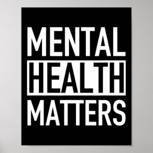 Psychische Gesundheitsprobleme beenden das Stigma Poster