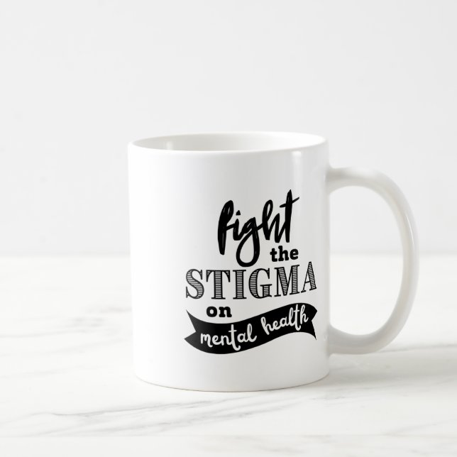 Psychische Gesundheitsprobleme bei Stigma Kaffeetasse (Rechts)