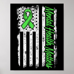 Psychische Gesundheitsprobleme Bekämpfung von Stig Poster