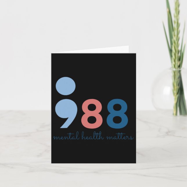 Psychische Gesundheitsprobleme Karte (Vorderseite)