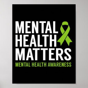 Psychische Gesundheitsprobleme Männer Frauen Kinde Poster