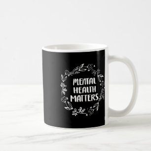 Psychische Gesundheitsprobleme Sensibilisierung Su Kaffeetasse