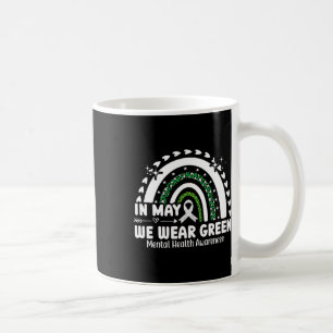 Psychische Gesundheitsprobleme Wir tragen grüne ps Kaffeetasse