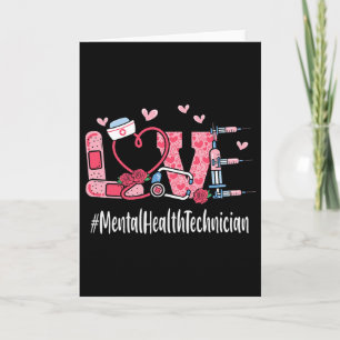 Psychische Gesundheitstechniker Liebe Valentinstag Karte