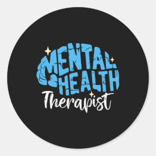 Psychische Gesundheitstherapie Studentische Psyche Runder Aufkleber