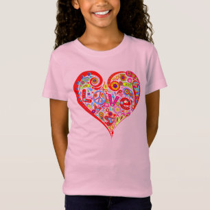 Psychische Herztätigkeit, Liebe, Friedenszeichen, T-Shirt
