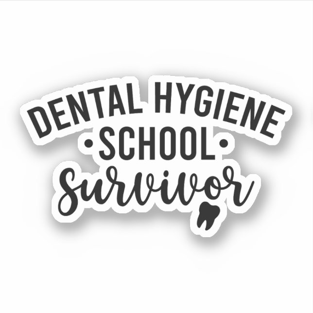 Psychische Hygiene-Schule Survivor Aufkleber (Vorderseite)