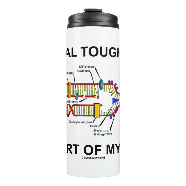 Psychische Intelligenz ist Teil meines DNA-Biologi Thermosbecher (Vorderseite)