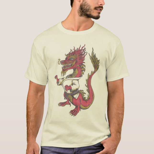 Psychische Judo-Mama--Drache T-Shirt (Vorderseite)