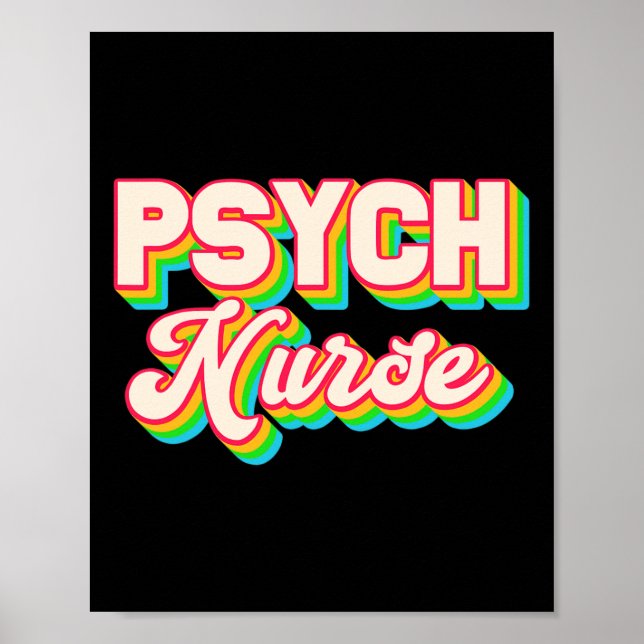 Psychische Krankenpflege Psychiatrische Abteilung  Poster (Vorne)