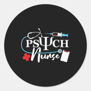 Psychische Krankenpflege Psychiatrische Psychologi Runder Aufkleber