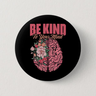 Psychische Krankheiten Mental Health Awareness Button