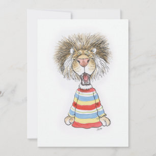 Psychische Löwenkarte Feiertagskarte