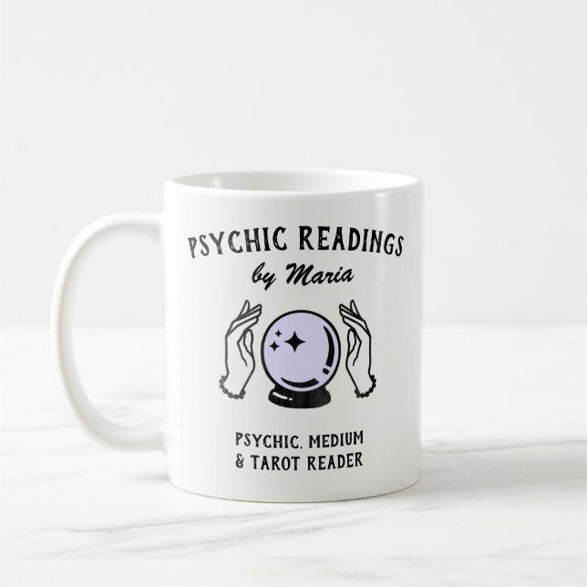 Psychische Medium Crystal Ball Tasse (Links)