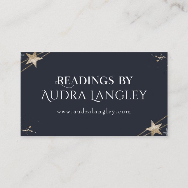 Psychische mittlere kosmische Sterne Visitenkarte (Vorderseite)