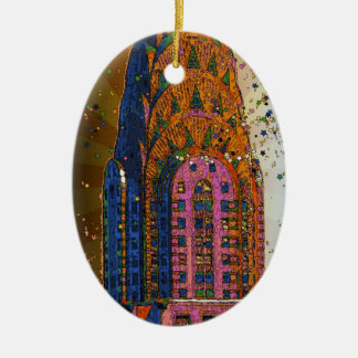 Psychische NYC: Chrysler Gebäude Top Closeup #1 Keramikornament