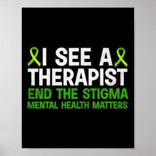 Psychische Sensibilisierungskur beendet das Stigma Poster