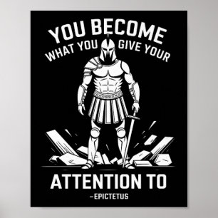 Psychische Stärke Zitat Stoiktetus Männer Premium Poster