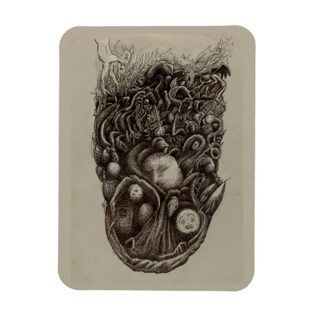 Psychischer Angriff Magnet (Vertikal)