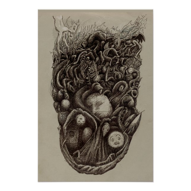 Psychischer Angriff Poster (Vorderseite)