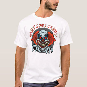 Psychischer Clown-Halloween-T - Shirt