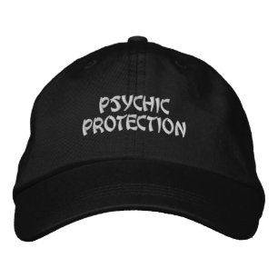 Psychischer Schutz spirituelles Schwarz Bestickte Baseballkappe