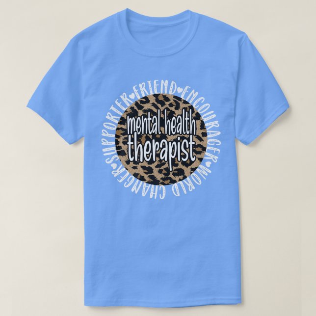 Psychischer Therapeut für psychische Gesundheit 55 T-Shirt (Design vorne)