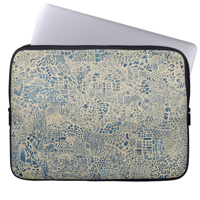 Psychisches Geräusch V01 Laptopschutzhülle (Vorderseite)