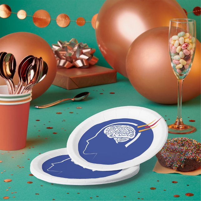 Psychisches Konzept Pappteller (Von Creator hochgeladen)